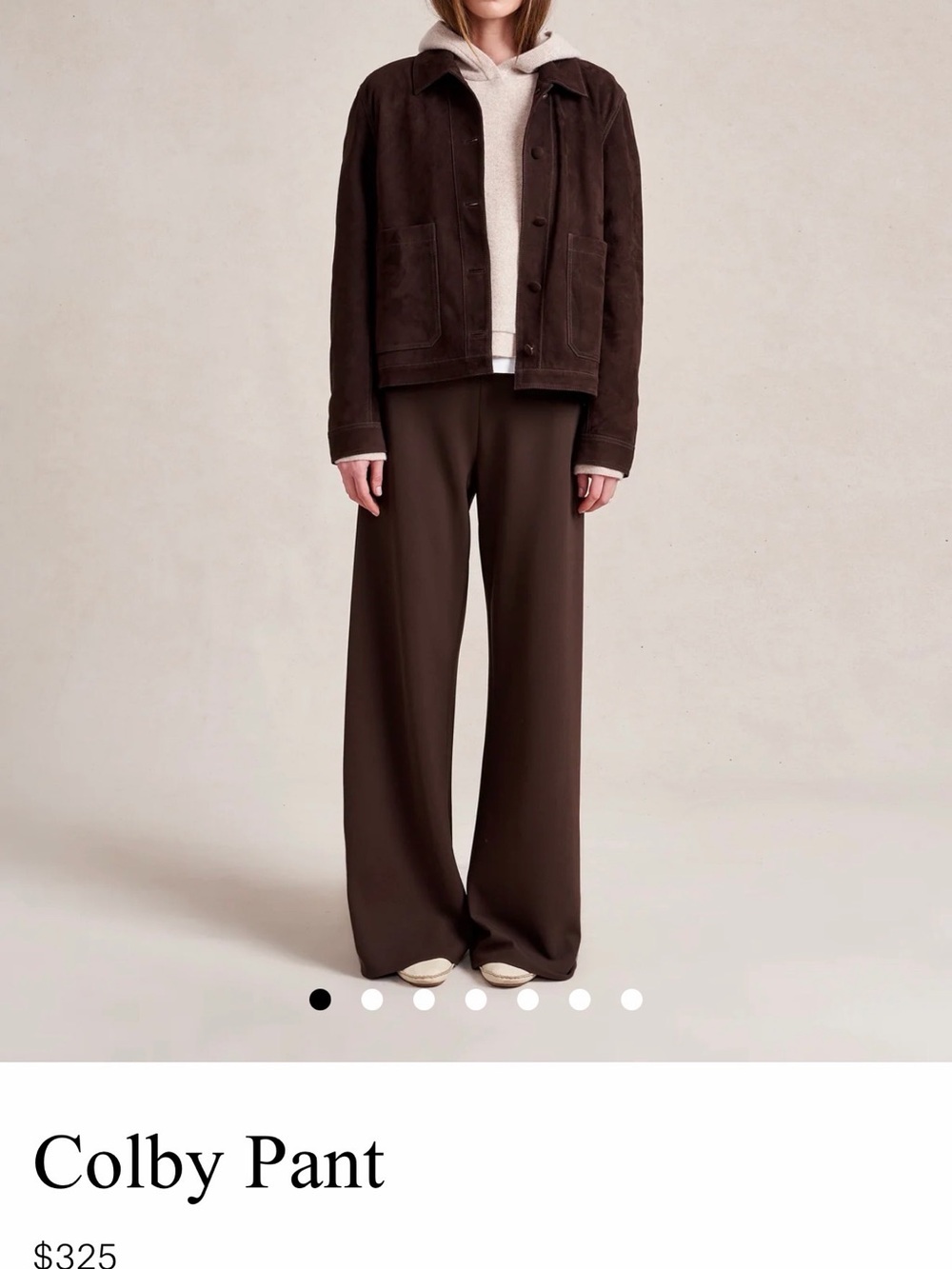 La Ligne Colby Wide-Leg Pants — Chocolate Brown